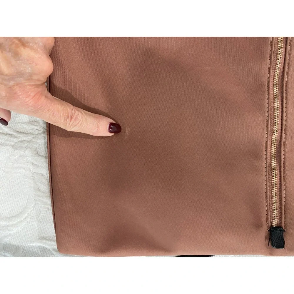 Kate Spade‎ Nylon Crossbody Bag Blush Pink Zip Close Casual Lightweight Purse